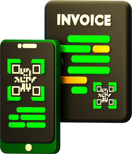 scan invoice 3d icon